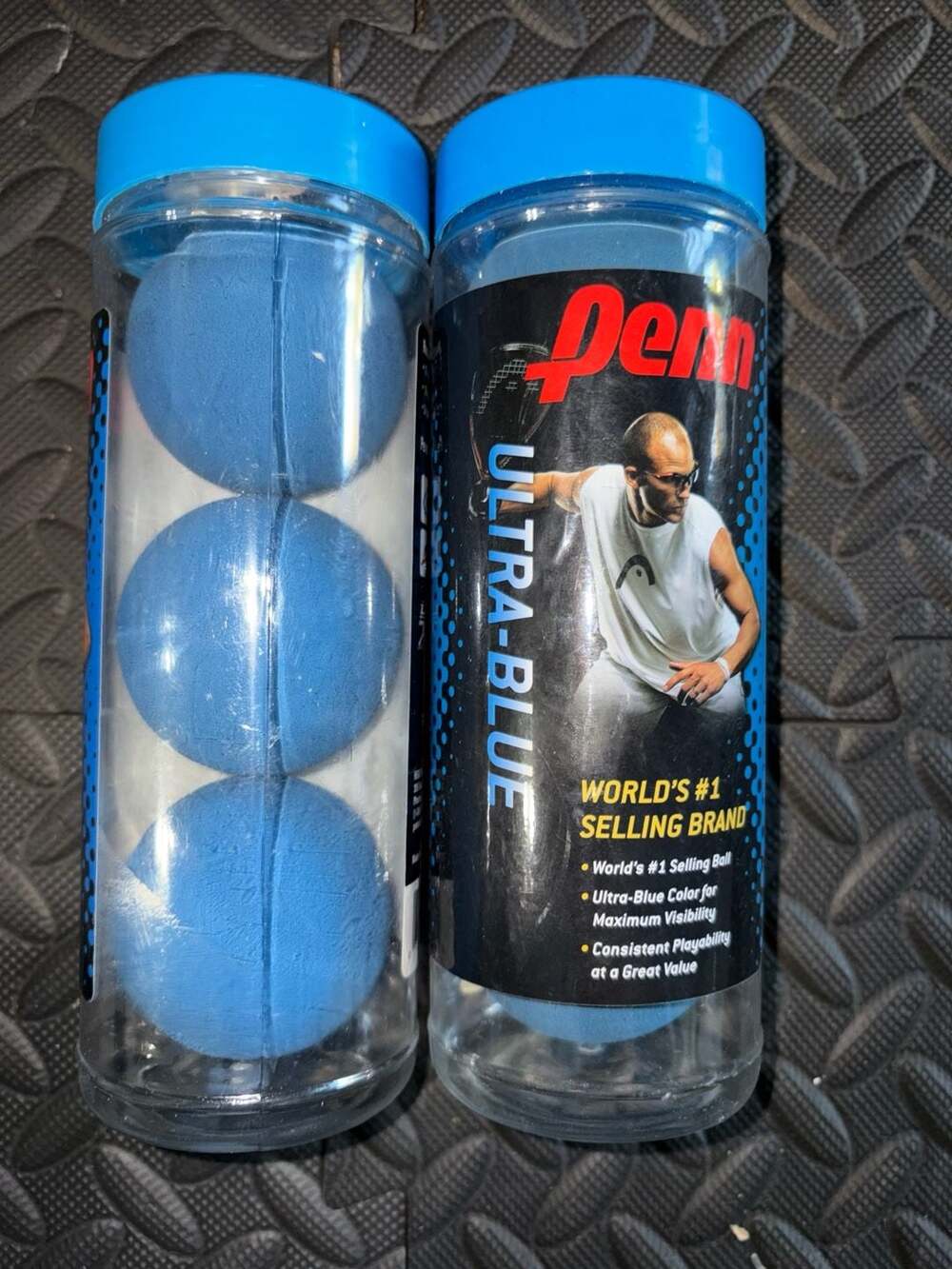 Penn Ultra-Blue Racquetball 3-Pack Can New